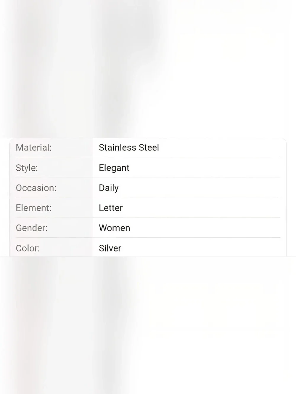Elegant Stainless Steel 